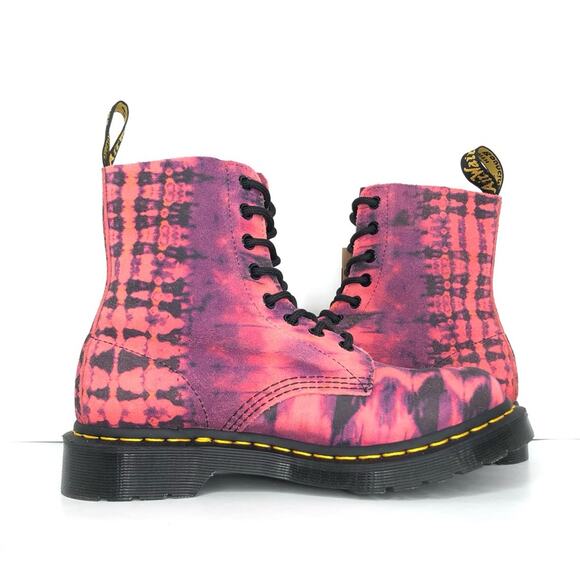 NWT Dr Martens Purple Tie Dye 1460 Lace Up Ankle Boots Women’s 7 Shoes - Picture 5 of 13